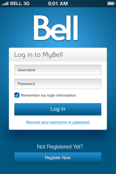 My Bell - Login