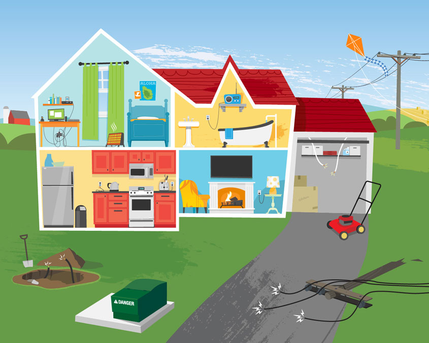 Kids Safety Illustration